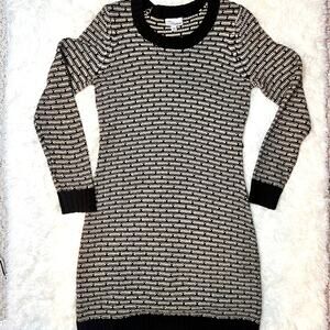 Classic Allison Brittney Cozy Brown Knit Sweater Dress Size Large